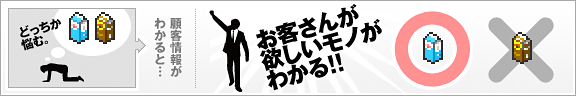 お客さんの欲しいモノがわかる